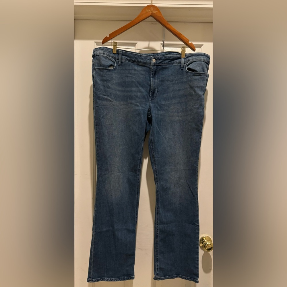 Old Navy mid rise WOW boot cut jeans size 22 long